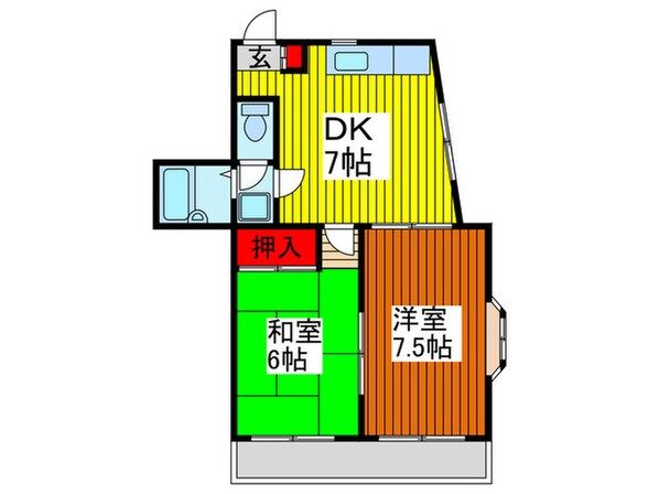 エスポワールの物件間取画像